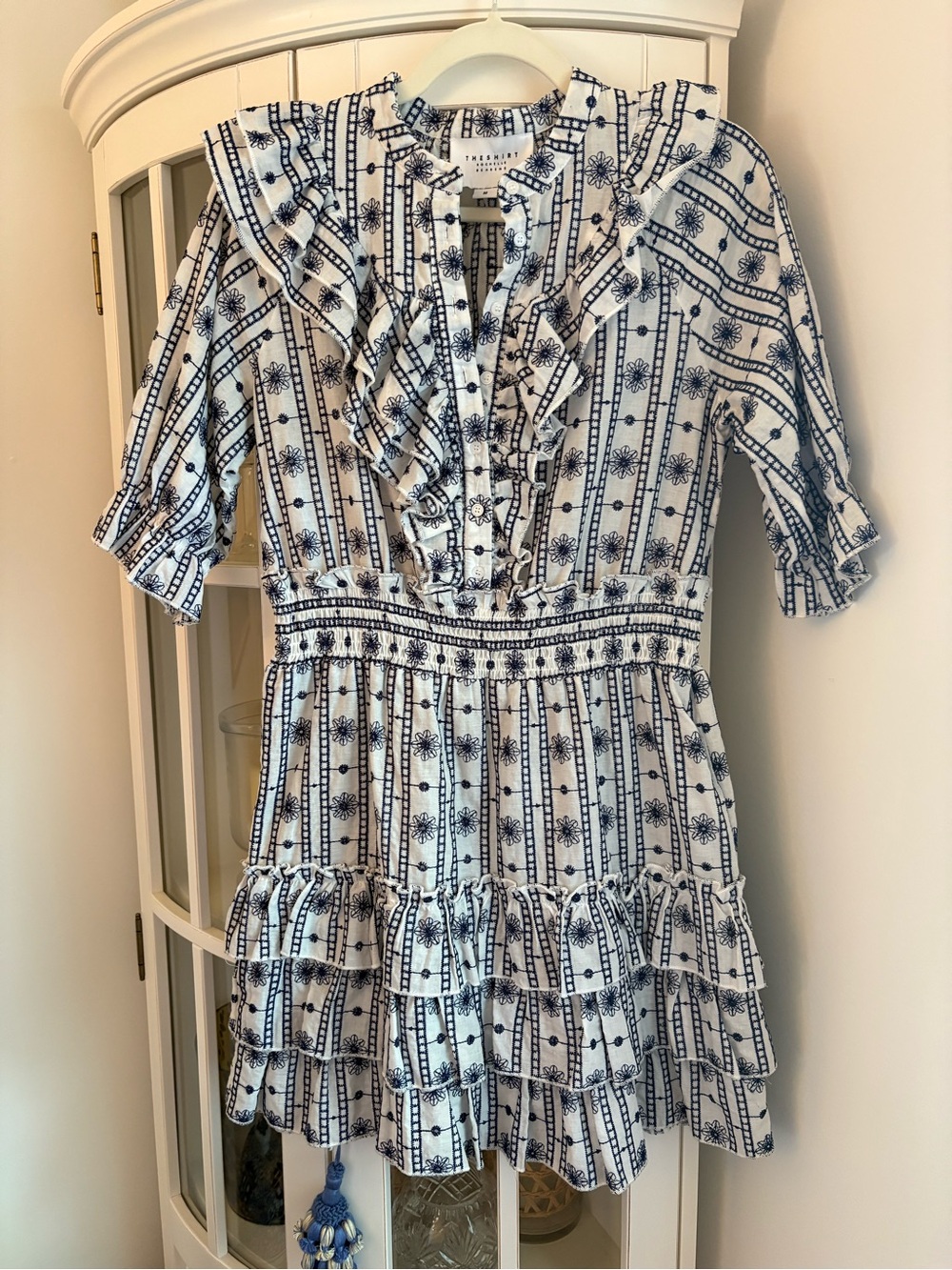 The shirt embroidered dress